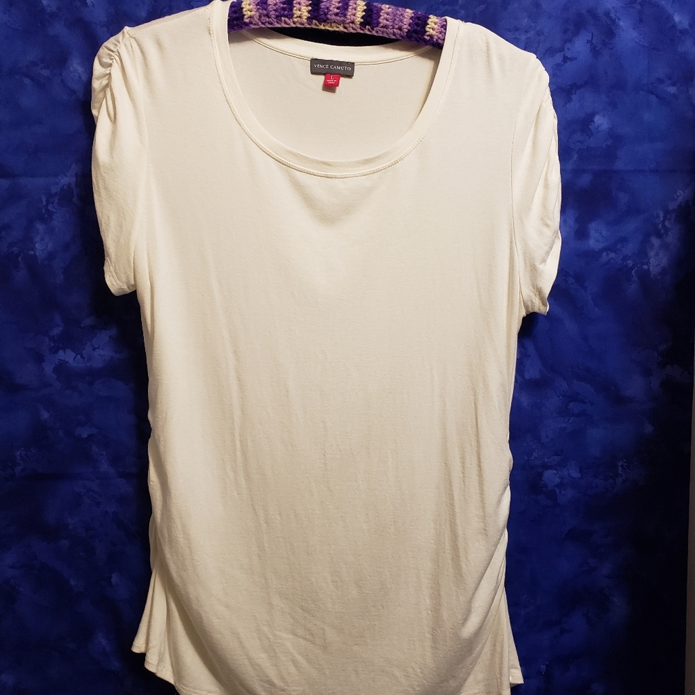 Vince Camuto cream top - L EUC